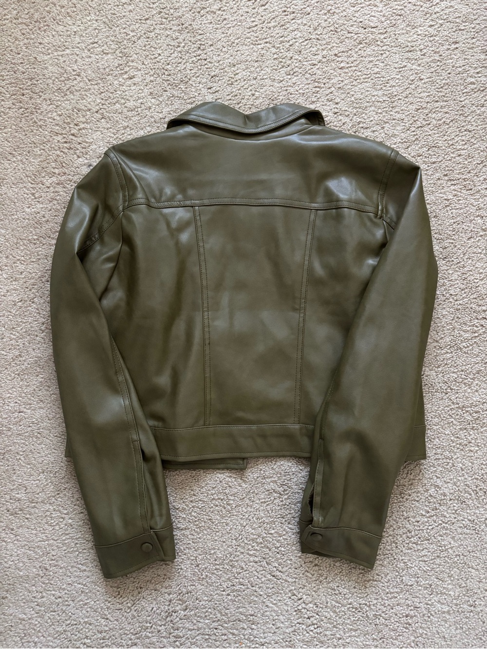 NWOT Bagatelle Collection Women’s Faux Leather Jacket Brown - Picture 4 of 5